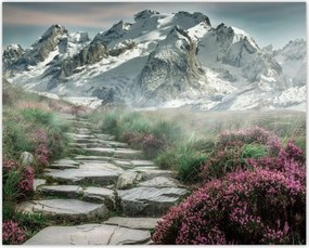 Poszterek 50x40 Hegyi kilátás Tájkép Köd