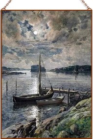 Anna Maria Gardel - Moonlight üvegkép, falikép