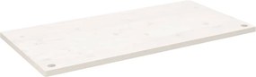 vidaXL fehér tömör fenyőfa asztallap 100 x 60 x 2,5 cm