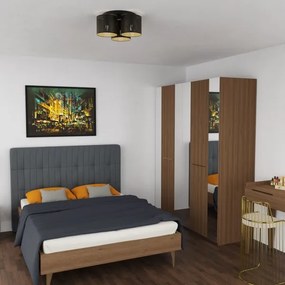 Felületre szerelhető csillár LOFT SHADE 3xE27/60W/230V fekete/arany