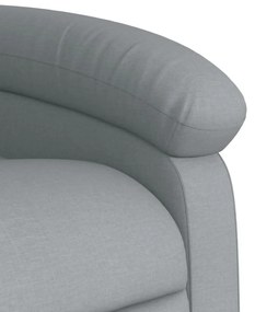 világosszürke szövet dönthető masszázsfotel