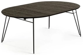 Kerek bővíthető étkezőasztal kőrisfa dekoros asztallappal ø 120 cm Norfort – Kave Home