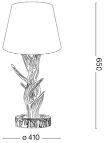 Ideal Lux - Asztali lámpa CHALET 1xE27/60W/230V agancsok