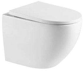 Wall-hung WC SAT with softclose seat, white, rim-ex, SAT67010RREXP