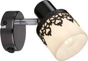 Rabalux beltéri fali lámpa e14 40w fekete/fehér lacey