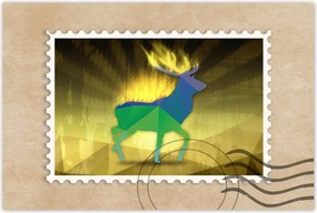 Poszterek 90x60 Felszarvazott modern grafika