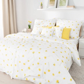 Goldea pamut ágyneműhuzat - pitypangok 140 x 200 és 70 x 90 cm