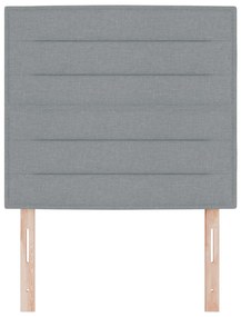 LED fejtámla modern dizájnnal világosszürke 100 cm szövet