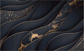 Dekoratív fotótapéta Falra Könnyű összeszerelés Elegáns hullámok 416x254 Ragasztó