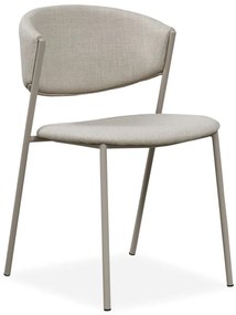 Dahla szék, törtfehér szövet/láb