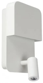 Lucide 79200/08/31 - BOXER LED fali lámpa 5W/230V + 5W USB, fehér