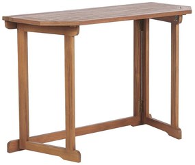 Összecsukható akácfa asztal 110 x 47 cm TREIA Beliani