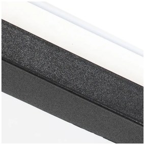 Mennyezeti lámpa fekete 30 cm beépített LED-del 3 fokozatú fényerő-szabályozóval IP44 - Steve