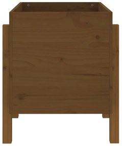 mézbarna tömör fenyőfa növénytartó 62x50x57 cm