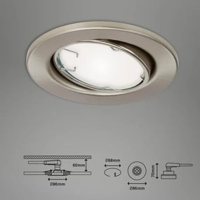 Brilo - KÉSZLET 3x LED RGBW Dimmelhető fürdőszobai lámpa GU10/4,9W/230V Tuya + távirányító