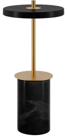 Fekete márvány LED dimmelhető asztali lámpa fém búrával (magasság 25,5 cm) Asteria Move Mini – UMAGE