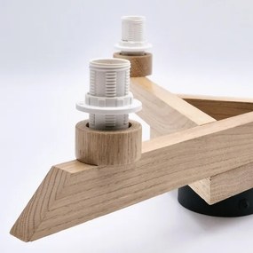 Fali lámpa ANTONIO 3xE14/40W/230V tölgy