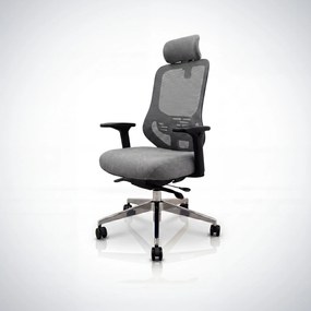 Ergonomikus hálós irodai szék sötétszürke AXIS