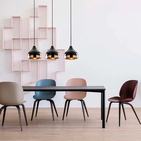 Yildo Long fekete-rézszínű 3 lámpás függőlámpa - Opviq lights