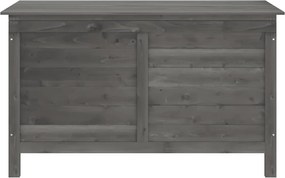 vidaXL fehér tömör fenyőfa kerti tárolóláda 99 x 49,5 x 58,5 cm