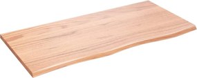 vidaXL világosbarna kezelt tömör tölgyfa asztallap 100 x 50 x 2 cm