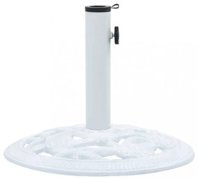 Fehér öntöttvas napernyőtalp 9 kg 40 cm