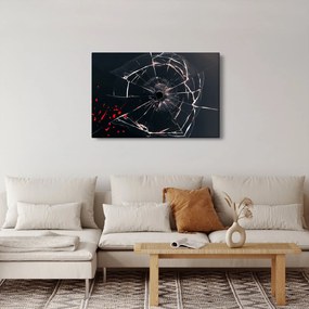 Absztrakt kép - törött üveg (90x60 cm)
