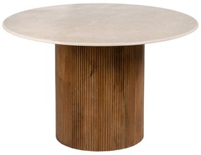 Kerek étkezőasztal márvány asztallappal ø 120 cm – Ixia