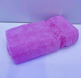 Bambusz törölköző kis rózsaszín 50x30cm TiaHome