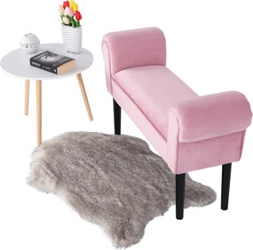 Lóca, Velvet szövet, vén rózsaszín/fekete, BURDA