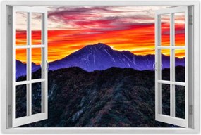 Poszterek 90x60 Hegyi táj nyugattal