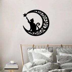 Cat fém fali dekoráció, 55×55 cm – TR891TNL3524