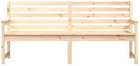 tömör fenyőfa kerti pad 203,5x48x91,5 cm