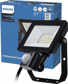 Led fényvető 20W 3000K IP65 Halogén Reflektor mozgásérzékelővel Philips