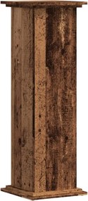 vidaXL antik fa színű szerelt fa növényállvány 33 x 33 x 100 cm