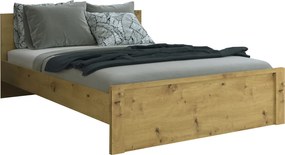 Ágy, 160x200, artisan tölgy, AIRON