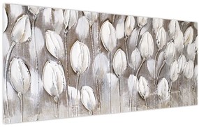 Kép - Strukturált tulipánok (120x50 cm)