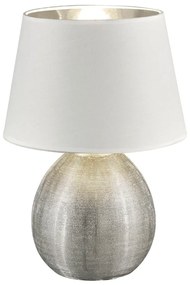 Luxor fehér kerámia-szövet asztali lámpa, magasság 35 cm - Trio