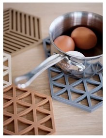 Triangles világosszürke szilikon edényalátét - Zone