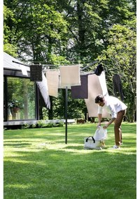 Antracitszürke kerti ruhaszárító 50 m Topspinner – Brabantia