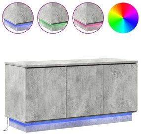 TV állvány Beton Szürke 100x38x49 cm Mérnöki fa