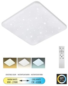 LED Dimmelhető mennyezeti lámpa FLORA LED/36W/230V 2700-6500K  + távirányító