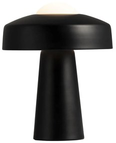 NORDLUX Time asztali lámpa, fekete, E27, max. 40W, 26.7cm átmérő, 2010925003