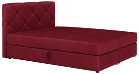 Franciaágy Boxspring 180x200 cm Karum (ágyráccsal és matraccal) (rózsaszín). 1007791