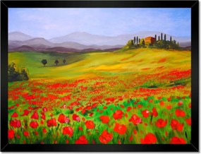 Poszterek keretben 40x30 Provence pipacsokkal