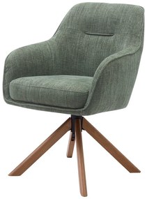 Zöld kárpitozott étkezőfotel szett 2 db-os Avola – Unique Furniture