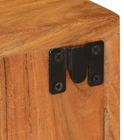 Éjjeli asztal 2 pcs Barna 35 x 33 x 48 cm Tömör Fa Akácia