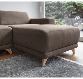 Barna kinyitható-tárolóhelyes sarokkanapé Classy Sophie – Miuform