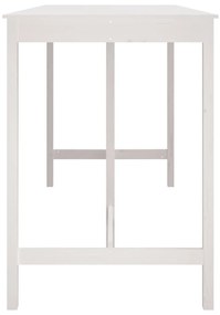 Fehér tömör fenyőfa bárasztal 180 x 80 x 110 cm