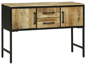 Oldalszekrény 100x35x70 cm Tömör fa Durva mangó